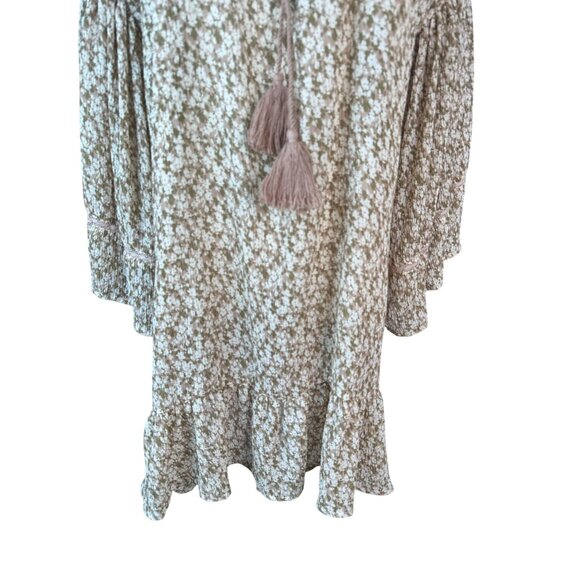 2/$30 Storia Small Floral Tassel Tie Boho Dress Small 100% Polyester - Picture 9 of 16